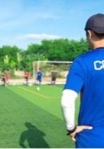 Blue Soccer Coach
